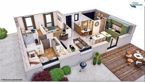 maison neuve à la vente -   33670  CREON, surface 73 m2 vente maison neuve - UBI480592724